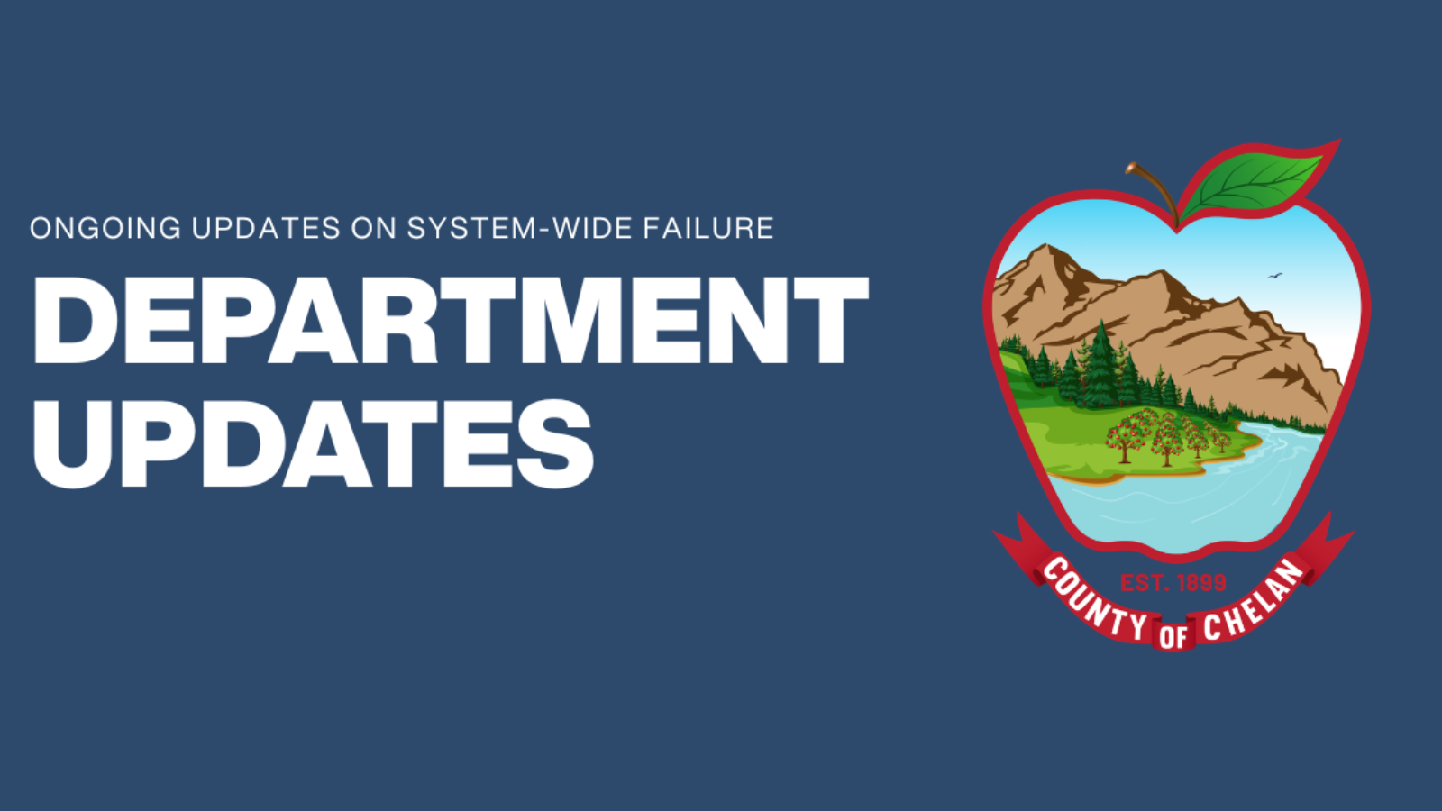 Department, office updates on system-wide failure