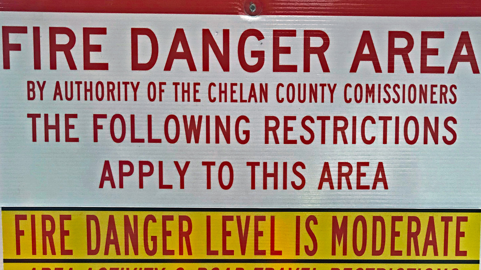 Chelan County Fire Hazard Designation