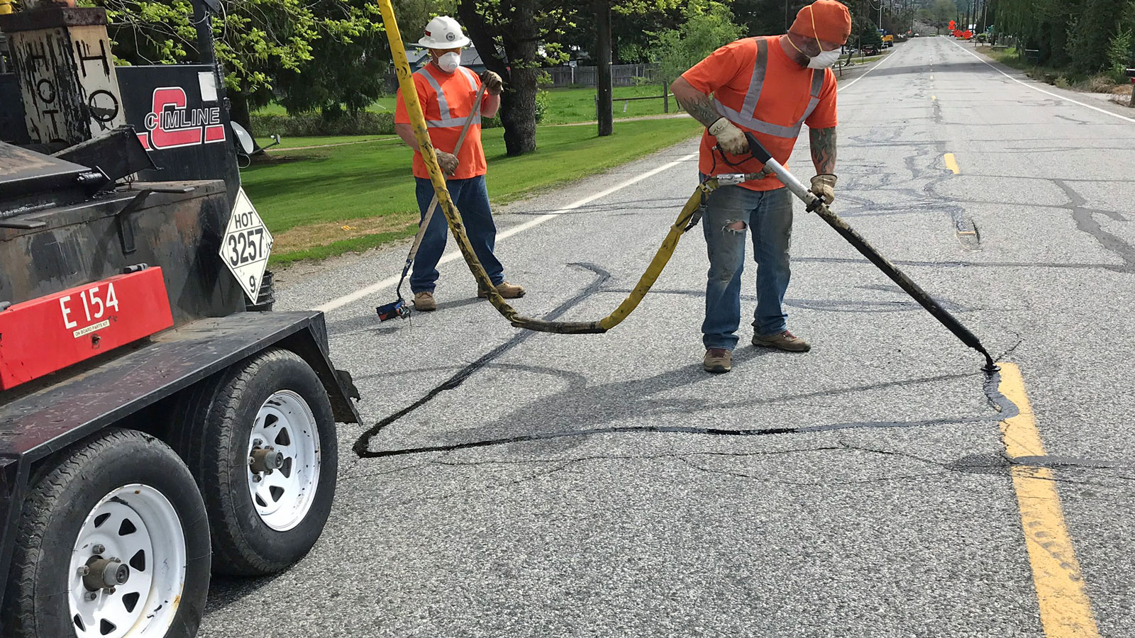 Weekend county snowplow operations differ from weekday operations