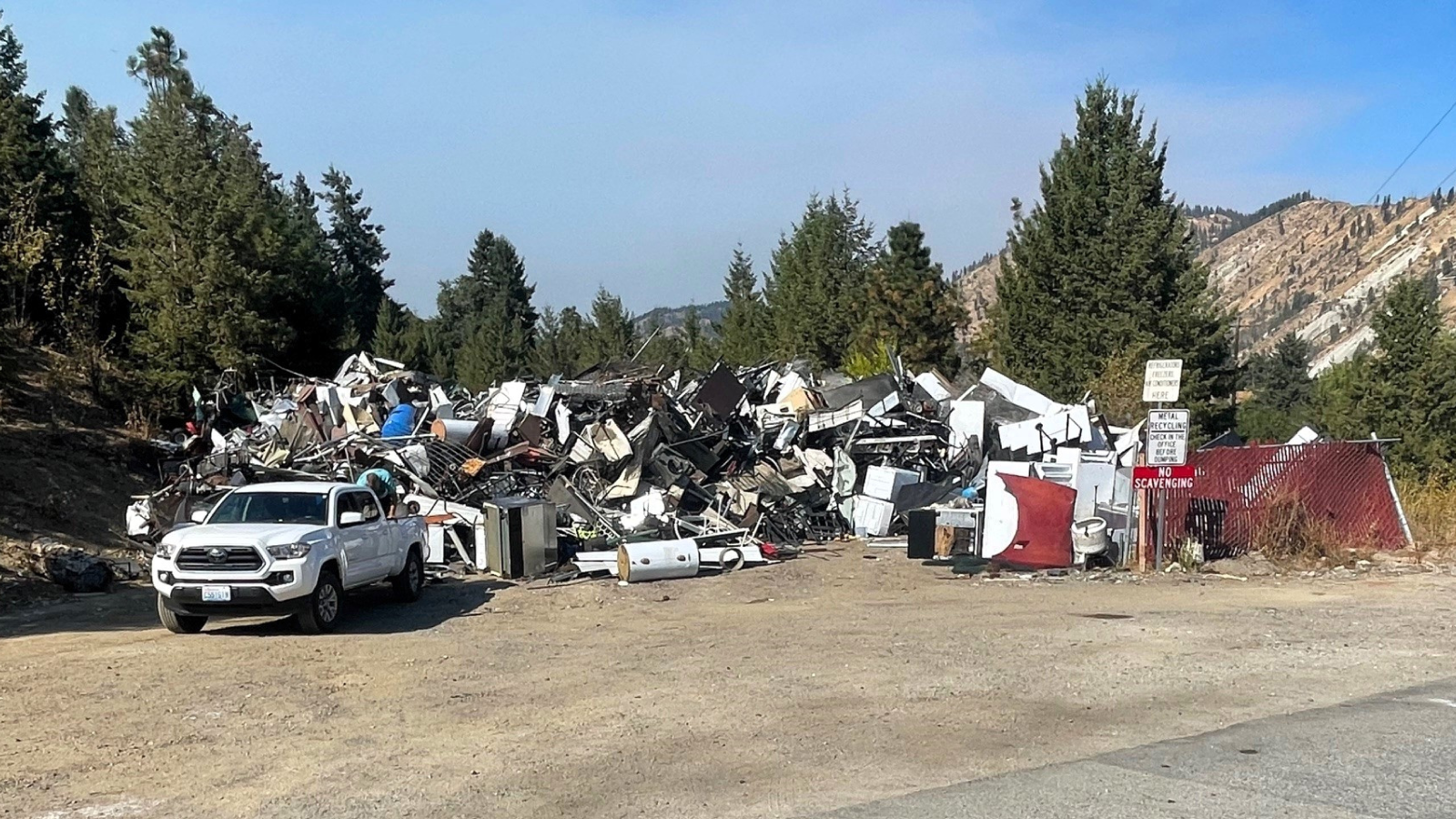 Scrap metal yard at Dryden Transfer Station closing for a month