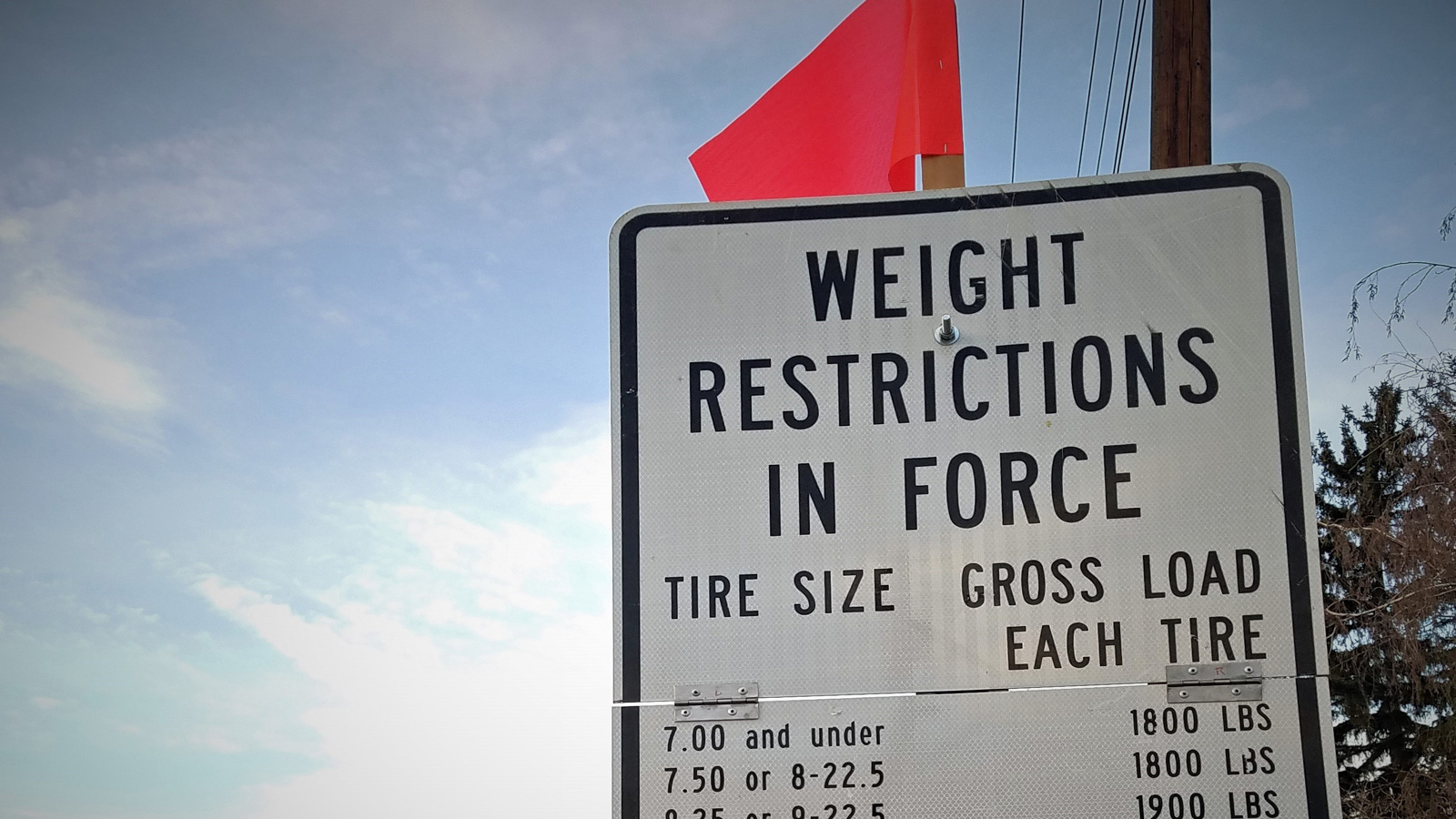 Seasonal weight restrictions now on county roads